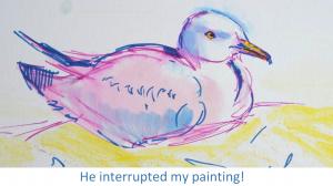 The Sunday Art Show - Drawing Seagulls - En Plein Air